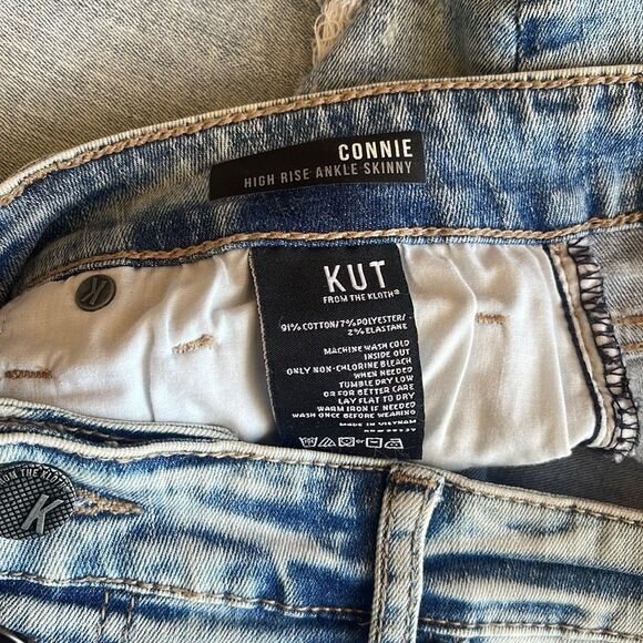 KUT from the Kloth CONNIE  High Rise Ankle Skinny Size 12 - Picture 7 of 15